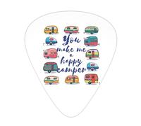 You Make Me Happy Camper Trailer Advanced guitar pick 12 pieces Three thicknesses for bass, electric guitar, acoustic guitar bag