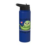 You Make Me So Happ-Pea Sweet Pea Stainless Steel Insulated Water Bottle