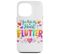 You Make My Heart Flutter Cardiac Nurse Valentine CVICU Case for iPhone 13 Pro