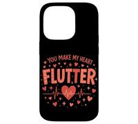 You Make My Heart Flutter Cardiac Nurse Valentine CVICU Case for iPhone 14 Pro