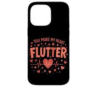 You Make My Heart Flutter Cardiac Nurse Valentine CVICU Case for iPhone 14 Pro Max