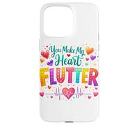 You Make My Heart Flutter Cardiac Nurse Valentine CVICU Case for iPhone 15 Pro Max