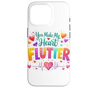 You Make My Heart Flutter Cardiac Nurse Valentine CVICU Case for iPhone 16 Pro