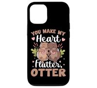 You Make My Heart Flutter Otter Case for iPhone 12/12 Pro