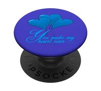 You Make My Heart Soar Blue Text And Motifs PopSockets Adhesive PopGrip