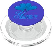 You Make My Heart Soar Blue Text And Motifs PopSockets PopGrip for MagSafe