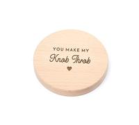 "You Make My Knob Throb" Coaster - Valentine's Day Anniversary for Girlfriend Boyfriend - Funny Rude