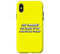 You Maniacs You Blew it up Damn You all to Hell |70's Case for iPhone X/XS