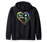 You Matter Don't Let Your Story End Zip Hoodie