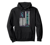 You Matter Teal & Purple Ribbon Suicide Prevention Awareness Pullover Hoodie