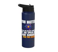 You Matter Unless Multiply Speed Light Squared Stainless Steel Insulated Water Bottle