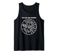 You May Ask Yourself Classic 80's Pop Music Retro Pie Chart Tank Top