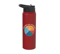 You May Ask Yourself Once in A Lifetime Pie Chart Stainless Steel Insulated Water Bottle
