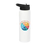 You May Ask Yourself Once in A Lifetime Pie Chart Stainless Steel Insulated Water Bottle