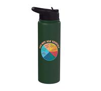 You May Ask Yourself Once in A Lifetime Pie Chart Stainless Steel Insulated Water Bottle