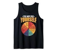You May Ask Yourself Pie Chart 80s 90s New Wave Music Lover Tank Top
