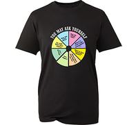 You May Ask Yourself T-Shirt 80's Music Retro Lyrics Pie Chart Funny Festive Celebrations Xmas Unisex Gift Tee Top (Black, M)