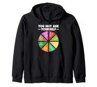 You May Ask Yourself Wheel Design - Funny Existential Zip Hoodie