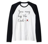 You May kiss the Cook Raglan Baseball Tee