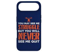 You May See Me Struggle Never See Me Quit Gym Motivation Case for iPhone Air