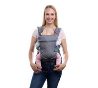 YOU+ME 4-in-1 Baby Carrier Newborn to Toddler - All-Position, Hip-Healthy, Adjustable Baby Carriers from Newborn with Breathable 3D Mesh Panels & 2-in-1 Snap-On Bib (8-32 lbs/3.6-14.5 kg)