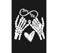 You & Me: Pinky Promise Skeleton Journal, 6x9 Inches, 110 Lined Pages