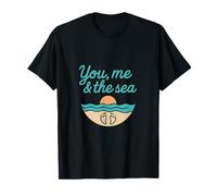 You, Me & the Sea Beach Summer Vibes Design T-Shirt