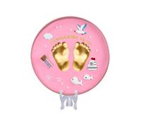 You&Min Baby Footprint Kit, Baby Foot and Hand Print Kit, Baby Keepsake, Hand Print Mold Kit, New Mom Gifts, Baby Newborn Essentials Must Haves, Baby Shower Gifts (Pink)