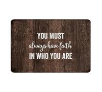 You Must Always Have Faith in Who You Are Metal Tin Sign 12x18 Inch Custom Laundry Indoor Yard Wall Décor Garage Signs Wall Art Plaques for Fence