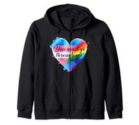 You Must Go Through Me LGBTQ Pride Trans Zip Hoodie