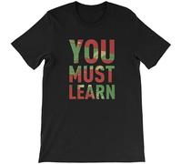 You Must Learn T - BDP Boogie Down Productions KRS ONE Old School NYC Rap Pullover Men's Crewneck T-Shirt Short Sleeve Top Unisex Pure Cotton Tee Black L