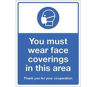You must wear face coverings in this area