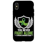 You Never Fight Alone Lymphoma Awareness Squad Case for iPhone X/XS