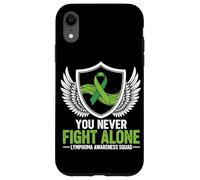 You Never Fight Alone Lymphoma Awareness Squad Case for iPhone XR