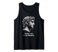 You only fail if you surrender. Battle Masculinity Greek God Tank Top