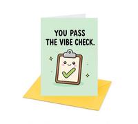 You Pass the Vibe Check Open Greeting Card