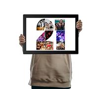 You Personalise 21st Birthday Personalised Photo Collage Framed Black A4