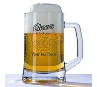 You Personalise 50th Birthday Huge Personalised Engraved Tankard | Personalised laser-engraved glassware with a name, date or message; keepsake gift for weddings, new homes and celebrations
