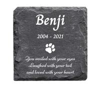 You Personalise Memorial Plaque for Pet Dog 100mm square slate