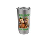 You Pinch Me Punch Funny Monkey Selfie St Patricks Day Stainless Steel Insulated Tumbler