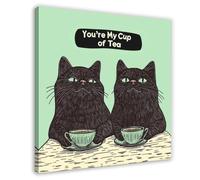 You’re My Cup of Tea Canvas Poster Wall Art Decor Print Picture Paintings for Living Room Bedroom Decoration 28x28inch(70x70cm)