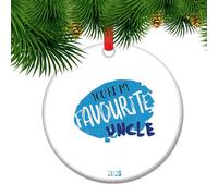‘You’re My Favorite Uncle’ 2025 Christmas Ornament - Gift for Uncles, Funny Family Keepsake Gifts, Holiday Tree Decor