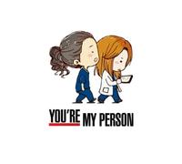You’re My Person Notebook: Journal inspired from Grey’s Anatomy Medical Series with 197 blank lined pages, 8.5"x11" size.