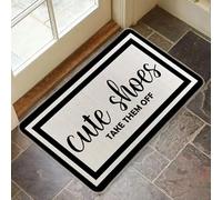 You Really Have to Take Off Your Shoes Door Mat (Gray 2)