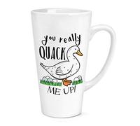 You Really Quack Me Up Duck 17oz Large Latte Mug Cup