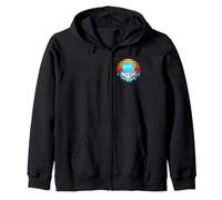 You Remind me of the Babe, barn owl, retro style Zip Hoodie