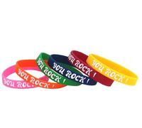 You Rock Silicone Bracelets Inspirational Quotation You Rock Rubber Bracelet Wristbands Teacher Students Encouragement Bracelets Recognition Education Award Incentives Students Motivational Bracelets