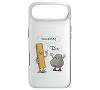 You Rock You Rule Funny Teacher Ruler Rock Pun Art Case for iPhone Air