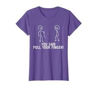 You Said Pull Your Finger T-Shirt Funny Stick Man Novelty T-Shirt