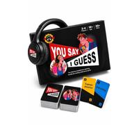 you say i guess Fun Challenge Sorry Game- Funny Adult Party Game with Headphones, Lip Reading Challenge Game, Perfect for Game Night, Couples, Friends & Parties (2-4 Players)